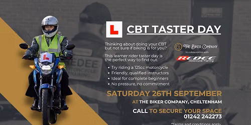 The Biker Company x Redee Motorcycle Training CBT Taster Day