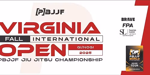 PBJJF Virginia Fall International Open 2025
