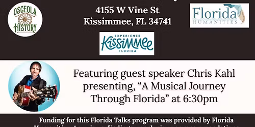 Sounds of Osceola: New Temporary Exhibit Opening