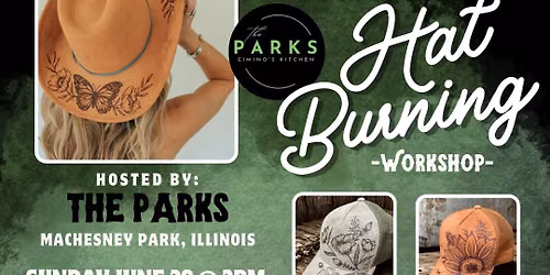 *On Sale* Hat or Tote Burning Workshop at The Parks!