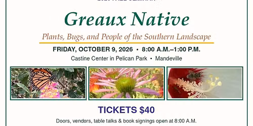 St Tammany Master Gardener Fall Seminar
