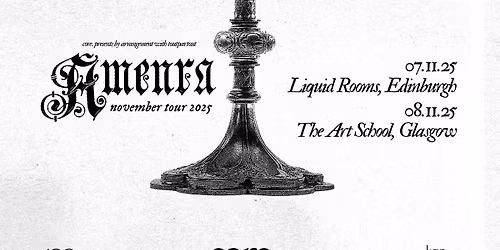 core. presents: Amenra | The Art School, Glasgow | 08.11.25