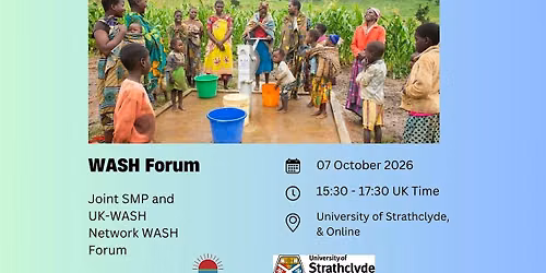 Joint SMP and UK-WASH Network WASH Forum