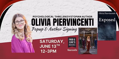 Psychological Thriller\/Dystopian Author Popup: Olivia Piervincenti