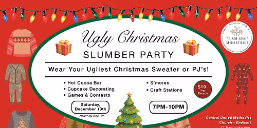 Ugly Christmas Slumber Party