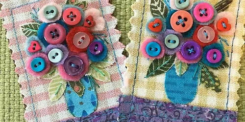 Button & Fabric Art - Create Something Beautiful