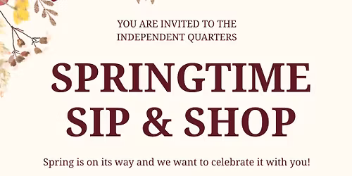 Springtime Sip and Shop \ud83d\udecd\ufe0f