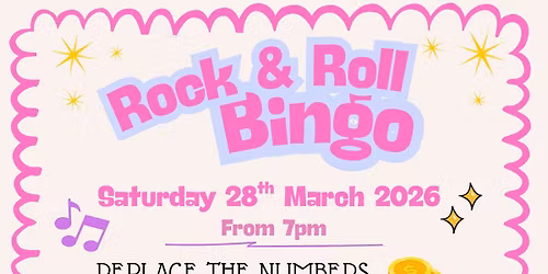 \ud83c\udfb5Rock & Roll Bingo Fundraising Night \ud83c\udfb5