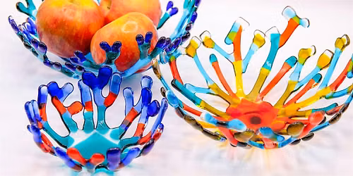 Gather & Make: Coral Glass Bowl