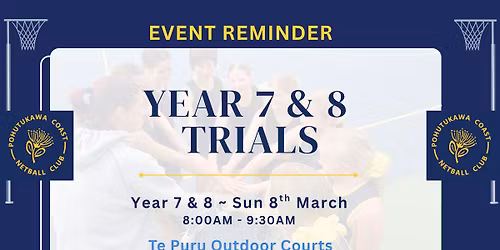 Year 7 & 8 Trials