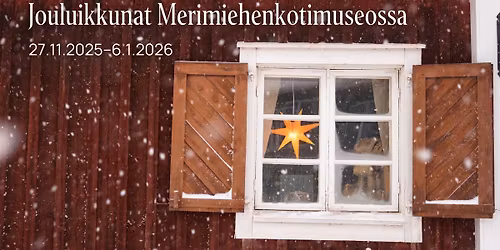Jouluikkunat Merimiehenkotimuseossa