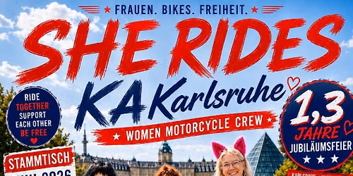 She Rides Karlsruhe Jubil\u00e4umsstammi Karlsruhe \ud83c\udfcd\ufe0f\u2764\ufe0f\u200d\ud83d\udd25\ud83e\udd42\ud83c\udf7e\ud83d\ude05\ud83d\udc8b\ud83d\udc9e\ud83e\udd70