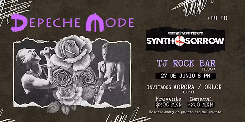 Synth&Sorrow Depeche Mode Experience en Tijuana Rock Bar