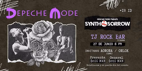 Synth&Sorrow Depeche Mode Experience en Tijuana Rock Bar