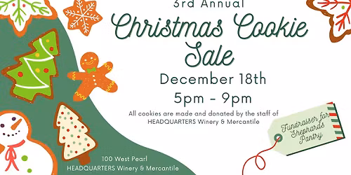 HOLIDAY COOKIE Sale! Fundraiser for Shephards Pantry