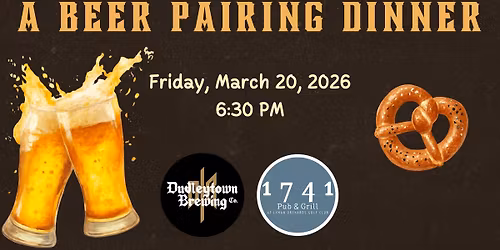 Crafted: A Beer Pairing Dinner at 1741 Pub & Grill