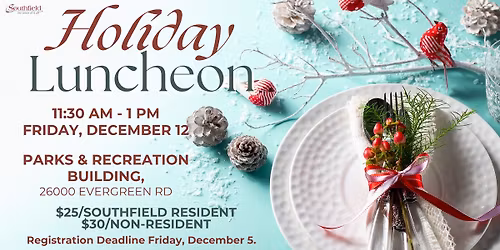 Senior Services Holiday Luncheon