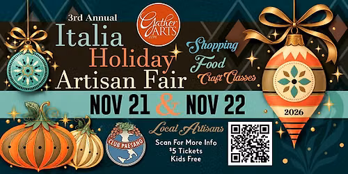 3rd Annual  Italia Holiday Artisan Fair
