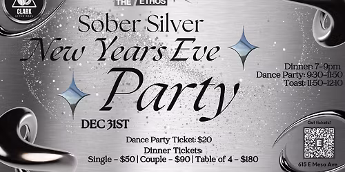 Sober Silver New Year's Eve Party