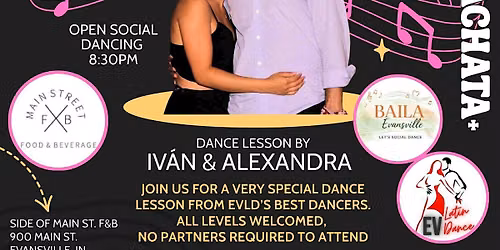 Ritmos Latinos: Bachata group class. $5 Cash in person