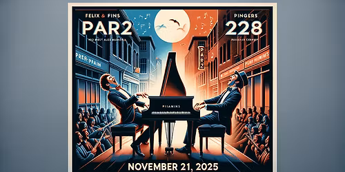 Dueling Pianos: Pianomonium Featuring Felix & Fin at Genesee Theatre