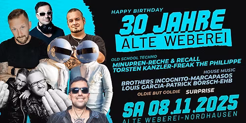 \ud83d\udd0a 30 JAHRE - ALTE WEBEREI NORDHAUSEN I 3 STAGES \ud83d\udd0a