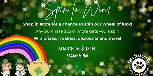 Spin to Win at Pets Naturally