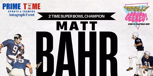 Matt Bahr Autograph Signing Event