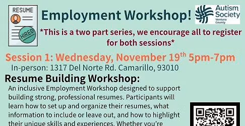 Employment Workshop - Resume Support 