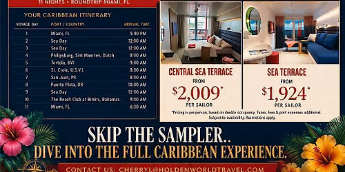 Holden World Travel Adults-Only Caribbean Group Cruise