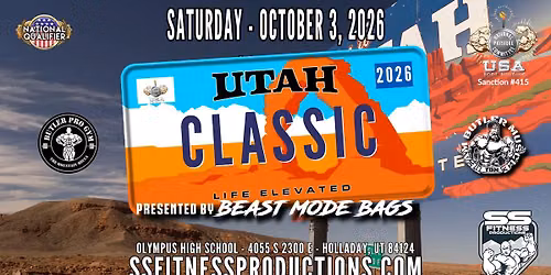 2026 Butler Pro Gym & Team Butler Muscle NPC Utah Classic