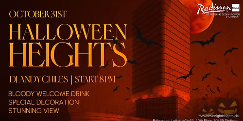 Halloween Heights- die Halloween Party im Radisson Blu Porsche Design Tower