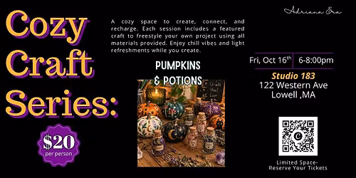 Cozy Craft Series- Pumpkins & Potions
