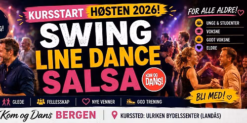 Nye dansekurs  - Swing \/ Line Dance \/ Salsa m.m.
