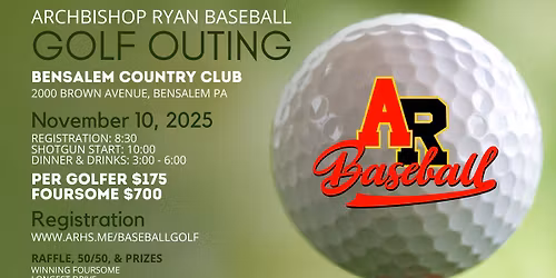 2025 Ryan Baseball Golf Outing