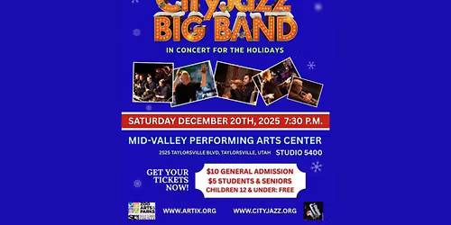 Cityjazz presents Holiday Celebration with the Cityjazz Big Band