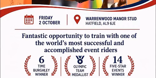 Train with William Fox-Pitt - SJ clinic 