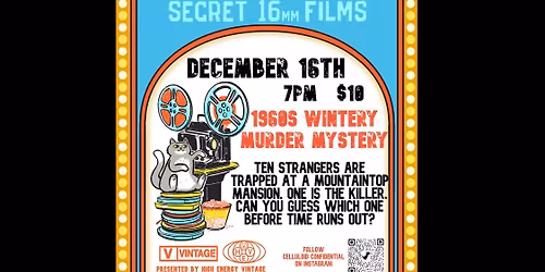 Celluloid Confidential: December Winter Murder Mystery