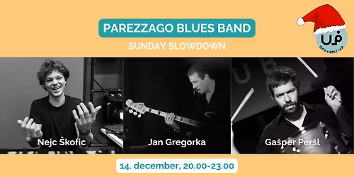PAREZZAGO BLUES BAND - Jan Gregorka, Nejc \u0160kofic, Ga\u0161per Per\u0161l - BLUES plesni ve\u010der z \u017eivo glasbo