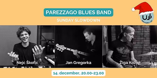 PAREZZAGO BLUES BAND - Jan Gregorka, Nejc \u0160kofic, \u017diga Ko\u017ear - BLUES plesni ve\u010der z \u017eivo glasbo