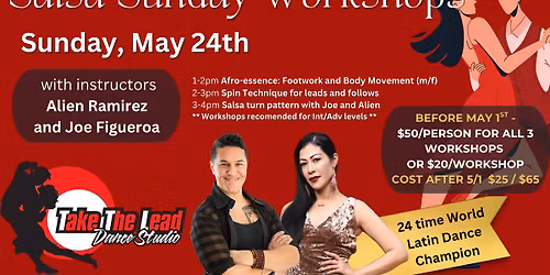 Salsa Workshops with Alien Ramirez and Joe Figueroa 