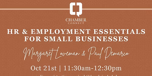 Chamber Connect | HR & Employment Essentials for Small Businesses