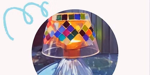 **3 Tickets left** Mosaic Tealight lamp workshop