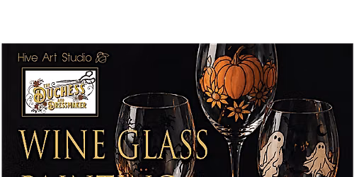 Sip & Paint Wine Glass Painting Autumn Halloween