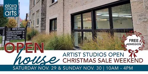 Annual Christmas Sale Weekend OPEN HOUSE - artist studios open!