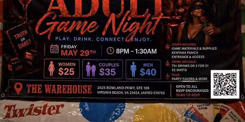 Adult Game Night: Pop-Up Lounge Experience