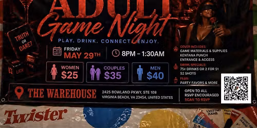 Adult Game Night: Pop-Up Lounge Experience
