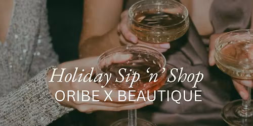 Holiday Sip \u2018n\u2019 Shop