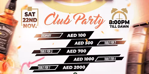 Chill till dawn club party