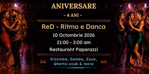 \ud83c\udf89 4 ANI DE ReD \u2013 RITMO E DAN\u00c7A \ud83c\udf89